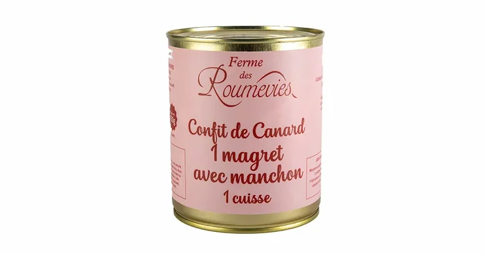1 magret et 1 cuisse de canard confits 750g