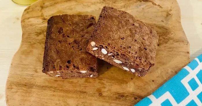 2 Brownies Géants Chocolat Amandes