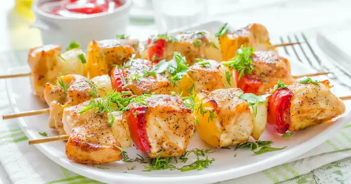 6 Brochettes Poulet Curry indienne