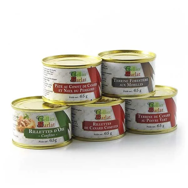 Assortiment de 5 Terrines Dégustation 5 x 65g soit 325g