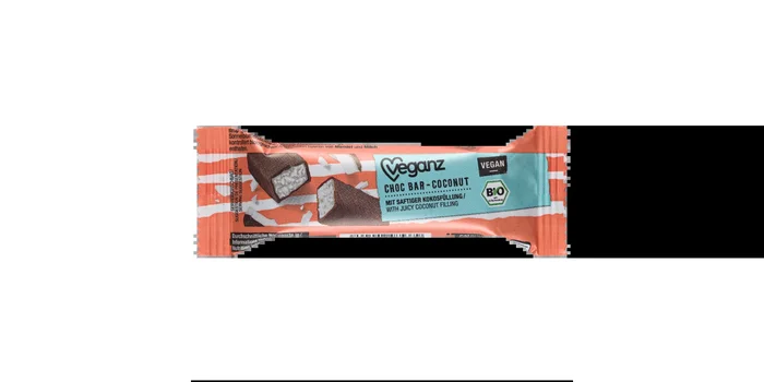 Barre au Chocolat et à la Noix de Coco BIO 40 gr – VEGANZ