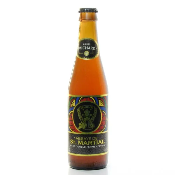 Bière Ambrée Abbaye St Martial Double Fermentation Brasserie Michard 33cl