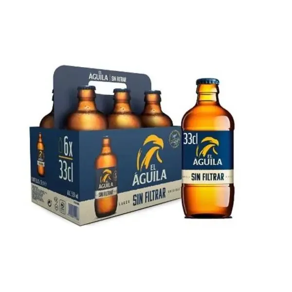 Bière non filtrée EL ÁGUILA 4,5º Bouteille de 33 cl
