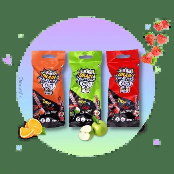 Brain Blasterz Drip‘n‘Lick Lollipop (À l‘unité)