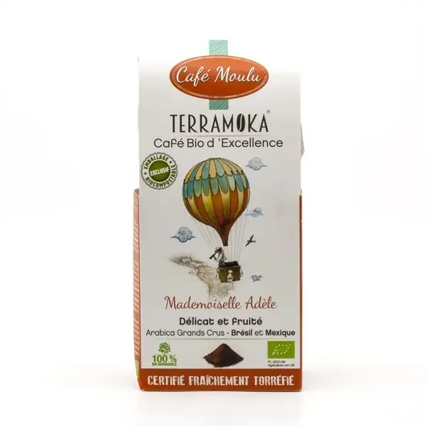 Café Gamme Adèle 100% Arabica Grand Cru Brésil Mexique BIO Moulu 250g