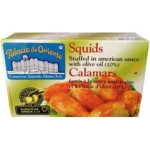 Calamars farcis sauce americaine