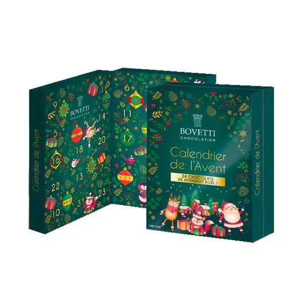 Calendrier de l&rsquo;Avent BIO Chocolaterie Bovetti 150g