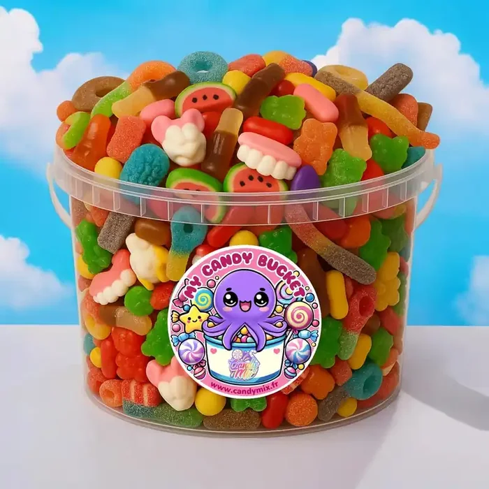 Candy Bucket Mélange Ultime – Seau de Bonbons Vrac (3,5kg) (Une Sélection de 33 bonbons)