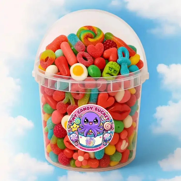 Candy Bucket Mixés – Seau de Bonbons Vrac (3,5kg) (Une Sélection de 30 bonbons)