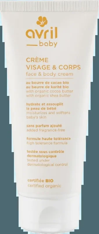 Crème Visage Corps Bébé Bio