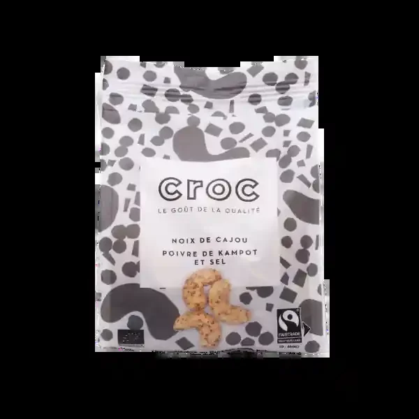 Croc — Noix de cajou poivre de kampot bio équitable – 100 g