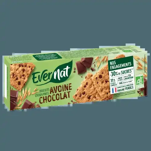 Croquants Avoine Chocolat Bio