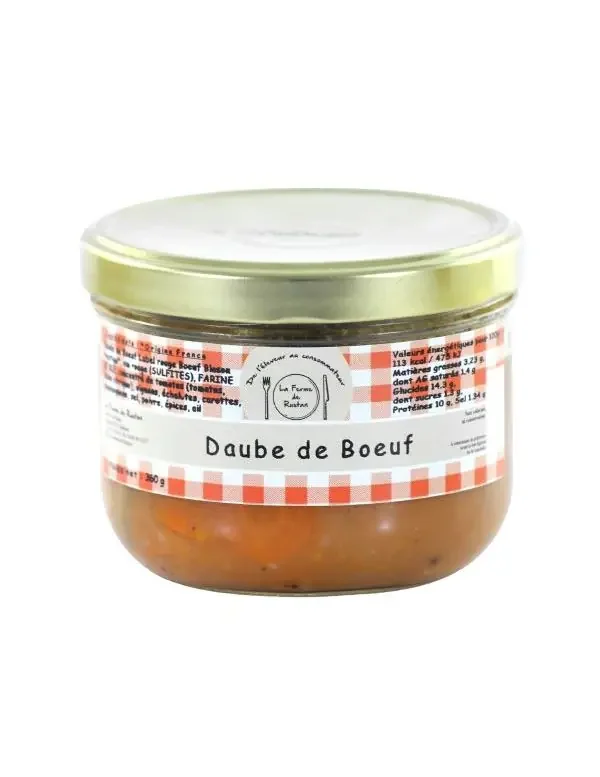 Daube de Boeuf Label Rouge – La Ferme de Rustan