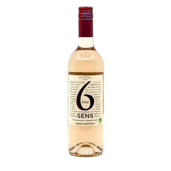 Domaine Gérard Bertrand 6ème Sens IGP Pays d‘OC Capsule à Vis Rosé 2023 Bio 75cl