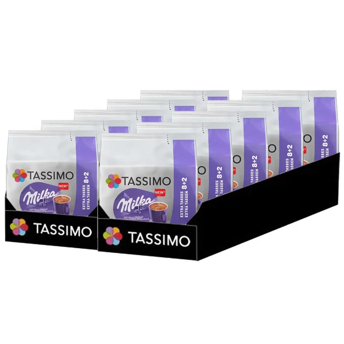 Dosette Tassimo Chocolat Chaud Milka – 10 paquets – 100 dosettes