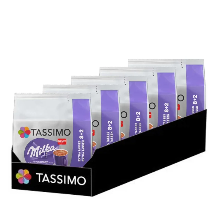 Dosette Tassimo Chocolat Chaud Milka – 5 paquets – 50 dosettes