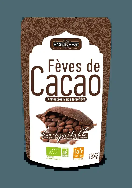 Fèves Cacao Crues Entières Bio