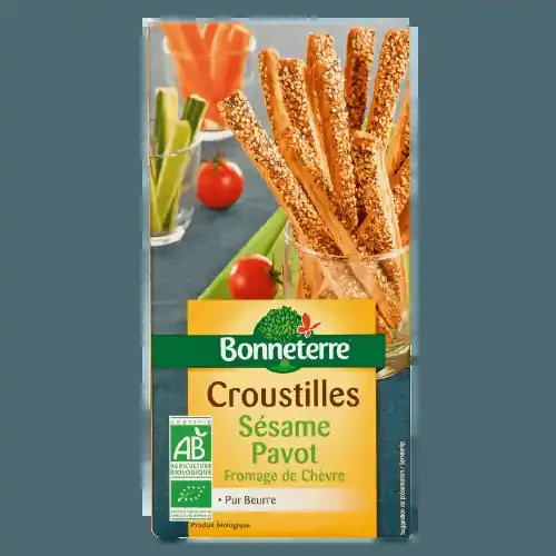 Gressins Croustillant Sésame Pavot Bio