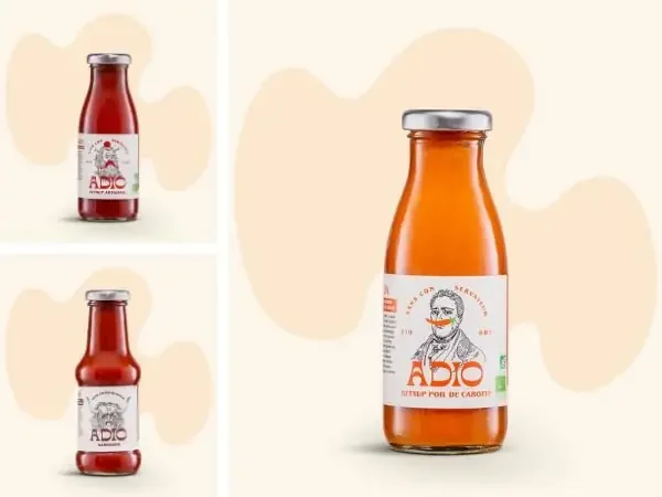 Lot de 18 – Kextup tomate, Ketxup carotte, Sauce barbecue