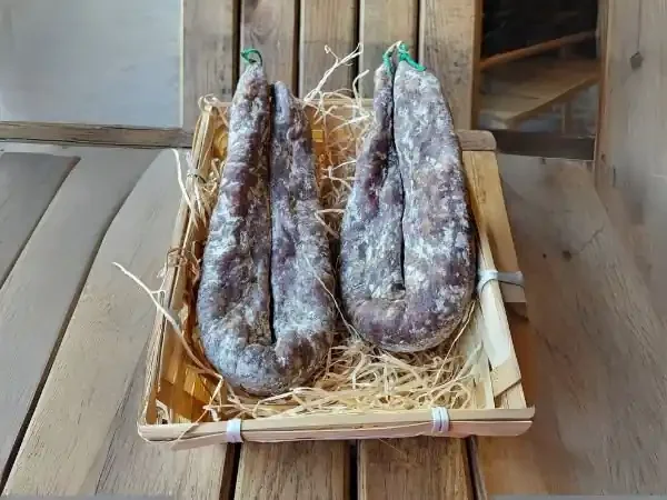 Lot de 2 Saucisses sèches de Porc Noir – 500g