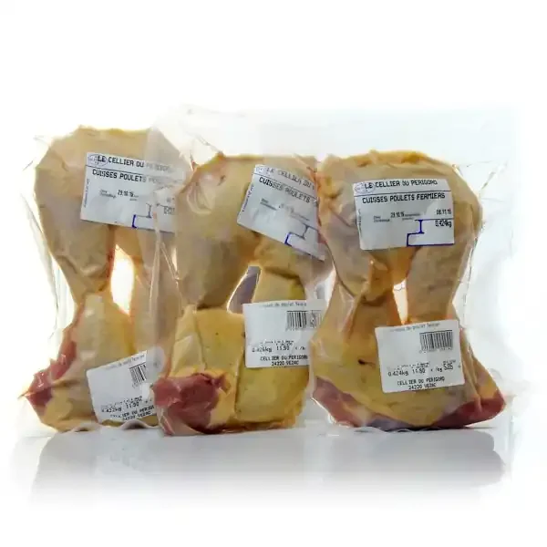 Lot de 6 Cuisses de poulet fermier 3×2 soit env 1800g