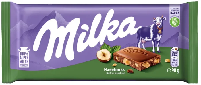 Milka Chocolat – Noisettes, 90 g
