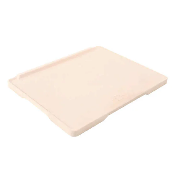 Pierre à pizza rectangulaire – Avec poignées et dessous en nid d&rsquo;abeille