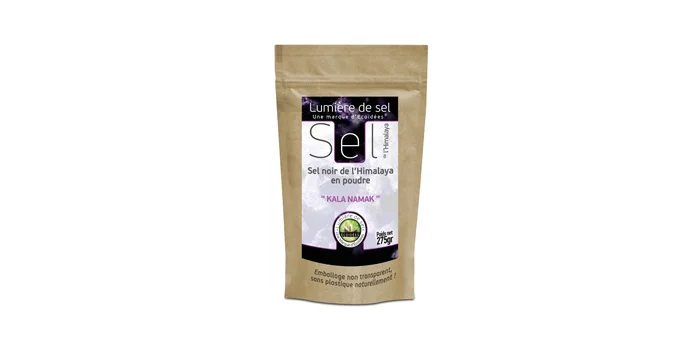 Sel noir kala namak en poudre 275 gr – ECOIDEES