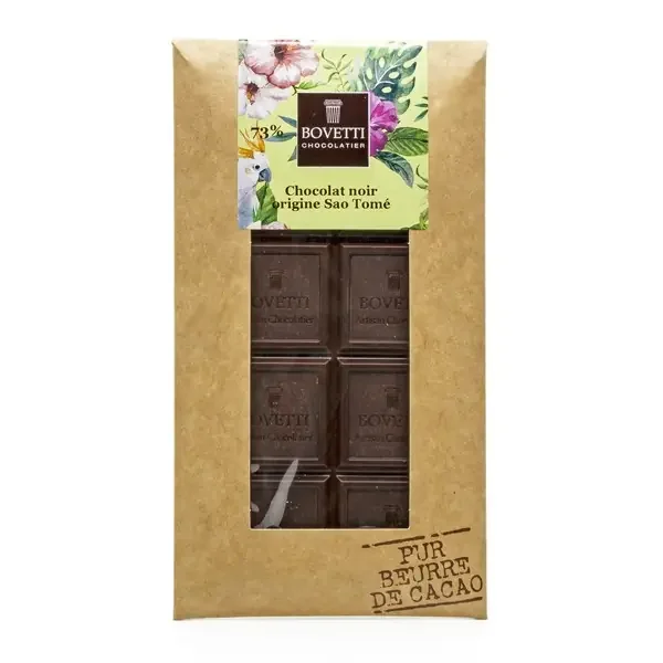 Tablette de chocolat Noir Sao Tomé 73%, 100g