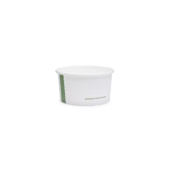 VEGWARE – POT SOUPE/GLACE PLA BLANC COMPOSTABLE 6OZ/177ML Ø90MM x50